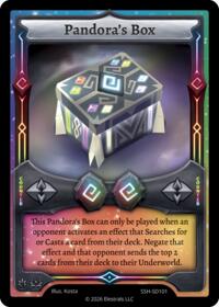 Pandora's Box - Elestrals Divine Champions: Snowshade Starter Decks trading card