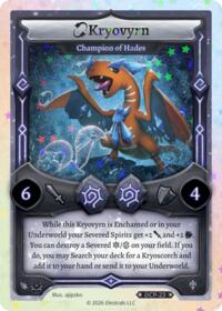 Kryovyrn - Champion of Hades - Elestrals Divine Champions: Snowshade Promos trading card