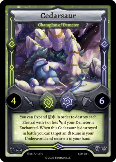 Cedarsaur - Champion of Demeter