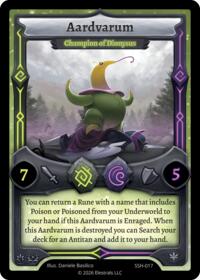 Aardvarum - Champion of Dionysus - Elestrals Divine Champions: Snowshade trading card