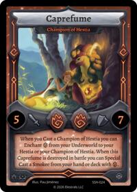 Caprefume - Champion of Hestia - Elestrals Divine Champions: Snowshade trading card