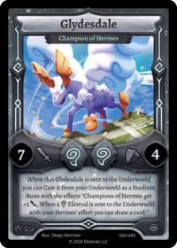 Glydesdale - Champion of Hermes - Elestrals Divine Champions: Snowshade trading card