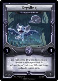 Kryoling - Champion of Hades - Elestrals Divine Champions: Snowshade trading card