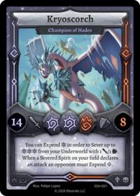 Kryoscorch - Champion of Hades - Elestrals Divine Champions: Snowshade trading card
