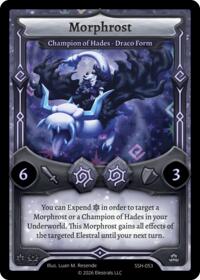 Morphrost - Champion of Hades - Draco Form - Elestrals Divine Champions: Snowshade trading card