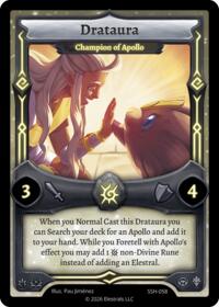 Drataura - Champion of Apollo - Elestrals Divine Champions: Snowshade trading card