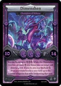 Dimenshen - Champion of Athena - Elestrals Divine Champions: Snowshade trading card