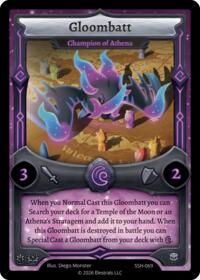 Gloombatt - Champion of Athena - Elestrals Divine Champions: Snowshade trading card