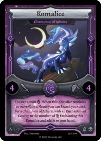 Komalice - Champion of Athena - Elestrals Divine Champions: Snowshade trading card