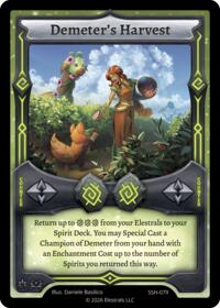 Demeter's Harvest - Elestrals Divine Champions: Snowshade trading card