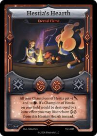 Hestia's Hearth - Eternal Flame - Elestrals Divine Champions: Snowshade trading card
