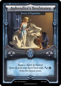 Aphrodite's Soulmates - Statue of Pygmalion - Elestrals Divine Champions: Snowshade trading card