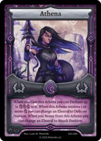 Athena - Elestrals Divine Champions: Snowshade trading card