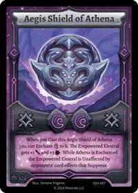 Aegis Shield of Athena - Elestrals Divine Champions: Snowshade trading card