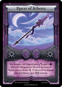 Spear of Athena - Elestrals Divine Champions: Snowshade trading card