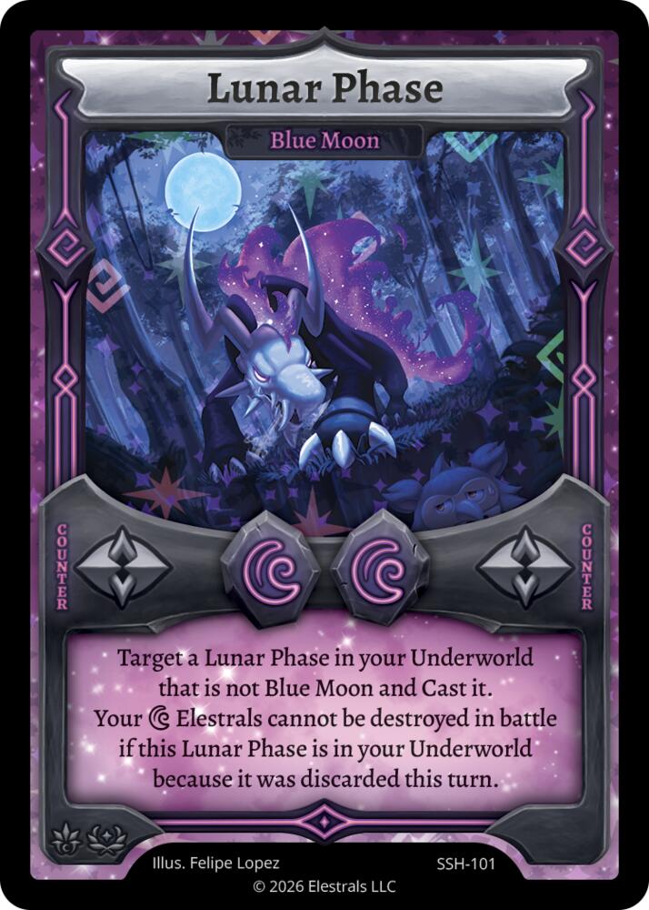 Lunar Phase - Blue Moon - Divine Champions: Snowshade - Elestrals