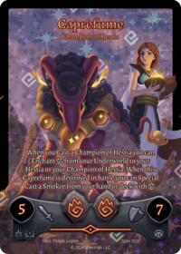 Caprefume - Champion of Hestia (Full Art) - Elestrals Divine Champions: Snowshade trading card