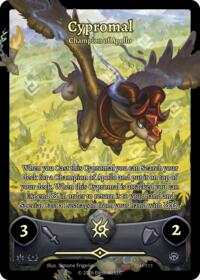 Cypromal - Champion of Apollo (Full Art) - Elestrals Divine Champions: Snowshade trading card