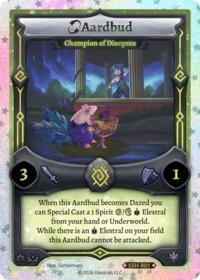 Aardbud - Champion of Dionysus (Stellar) - Elestrals Divine Champions: Snowshade trading card