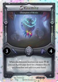 Kitemite - Champion of Hestia (Stellar) - Elestrals Divine Champions: Snowshade trading card