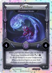 Polzer - Champion of Hades (Stellar) - Elestrals Divine Champions: Snowshade trading card