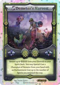 Demeter's Harvest (Stellar) - Elestrals Divine Champions: Snowshade trading card