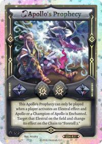 Apollo's Prophecy (Stellar) - Elestrals Divine Champions: Snowshade trading card