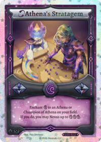 Athena's Stratagem (Stellar) - Elestrals Divine Champions: Snowshade trading card
