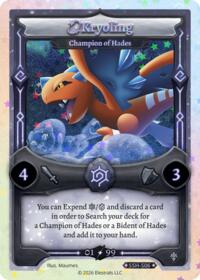 Kryoling - Champion of Hades (Serialized) - Elestrals Divine Champions: Snowshade trading card