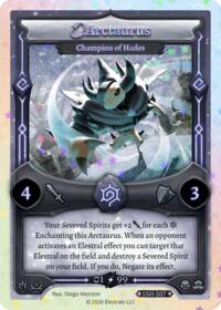 Arctaurus - Champion of Hades (Serialized) - Elestrals Divine Champions: Snowshade trading card