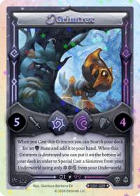 Grimtrex (Serialized) - Elestrals Divine Champions: Snowshade trading card