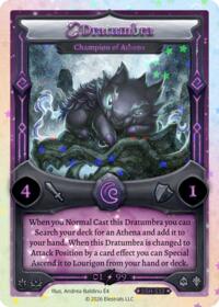 Dratumbra - Champion of Athena (Serialized) - Elestrals Divine Champions: Snowshade trading card