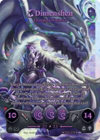 Dimenshen - Champion of Athena (Serialized) - Elestrals Divine Champions: Snowshade trading card