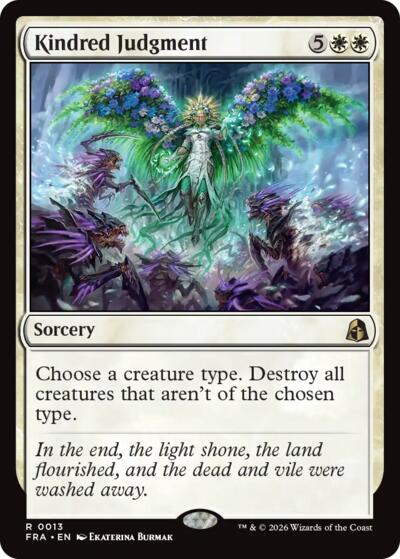 Kindred Judgment from FRA #13, Magic: The Gathering card