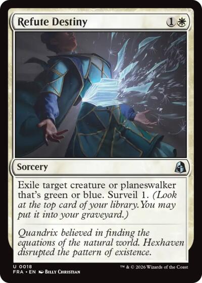 Refute Destiny from FRA #18, Magic: The Gathering card