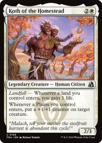 Koth of the Homestead FRA 199 Magic card