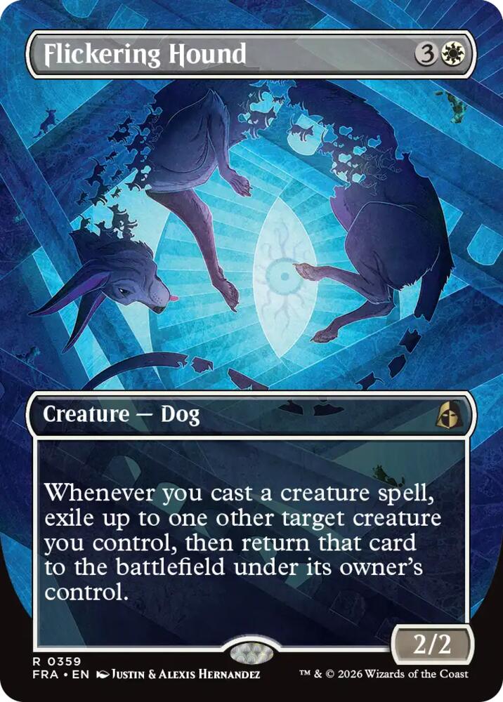 Flickering Hound (Borderless Foil)