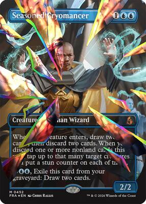 Seasoned Cryomancer (Borderless) (Fcet Foil) (0452) 452 — Reality Fracture