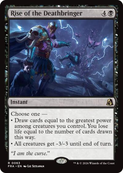 Rise of the Deathbringer from FRA #63, Magic: The Gathering card
