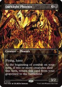 Darklight Phoenix (Borderless) (0444) - Magic: The Gathering Reality Fracture trading card