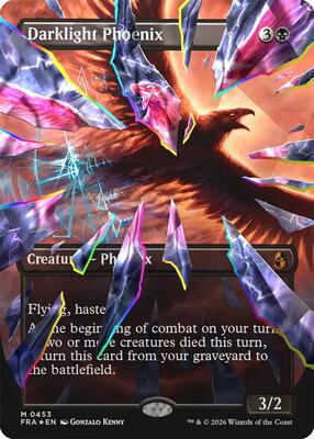 Darklight Phoenix (Borderless) (Facet Foil) (0453) 453 — Reality Fracture