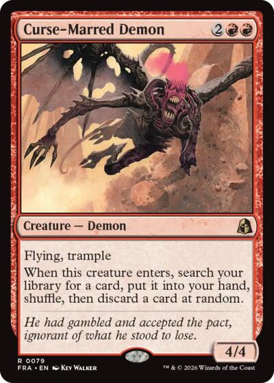 Curse-Marred Demon from FRA #79, Magic: The Gathering card