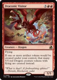 Draconic Visitor - Magic: The Gathering Reality Fracture trading card