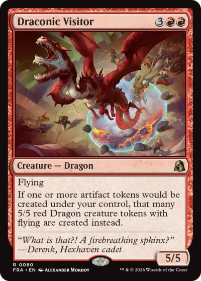 Draconic Visitor from FRA #80, Magic: The Gathering card