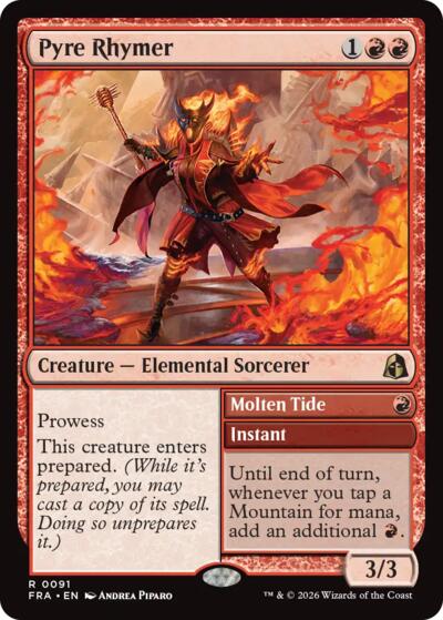 Pyre Rhymer from FRA #91, Magic: The Gathering card