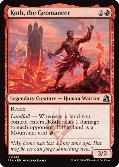 Koth, the Geomancer FRA 248 Magic card