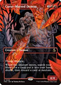 Curse-Marred Demon (Borderless) - Magic: The Gathering Reality Fracture trading card