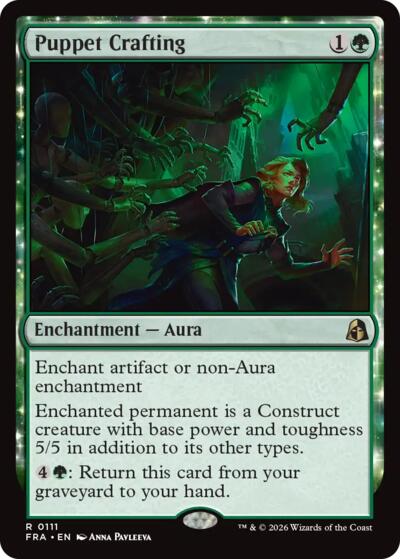 Puppet Crafting from FRA #111, Magic: The Gathering card