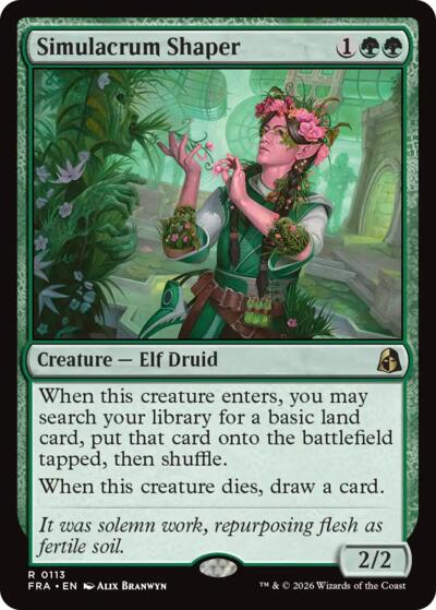Simulacrum Shaper from FRA #113, Magic: The Gathering card