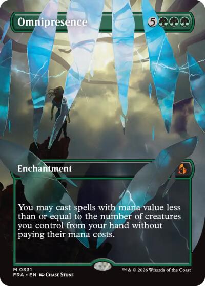 Omnipresence (Borderless) from FRA #331, Magic: The Gathering card